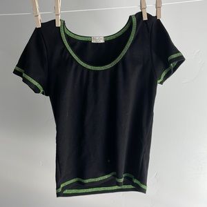 black & green brandy melville tee